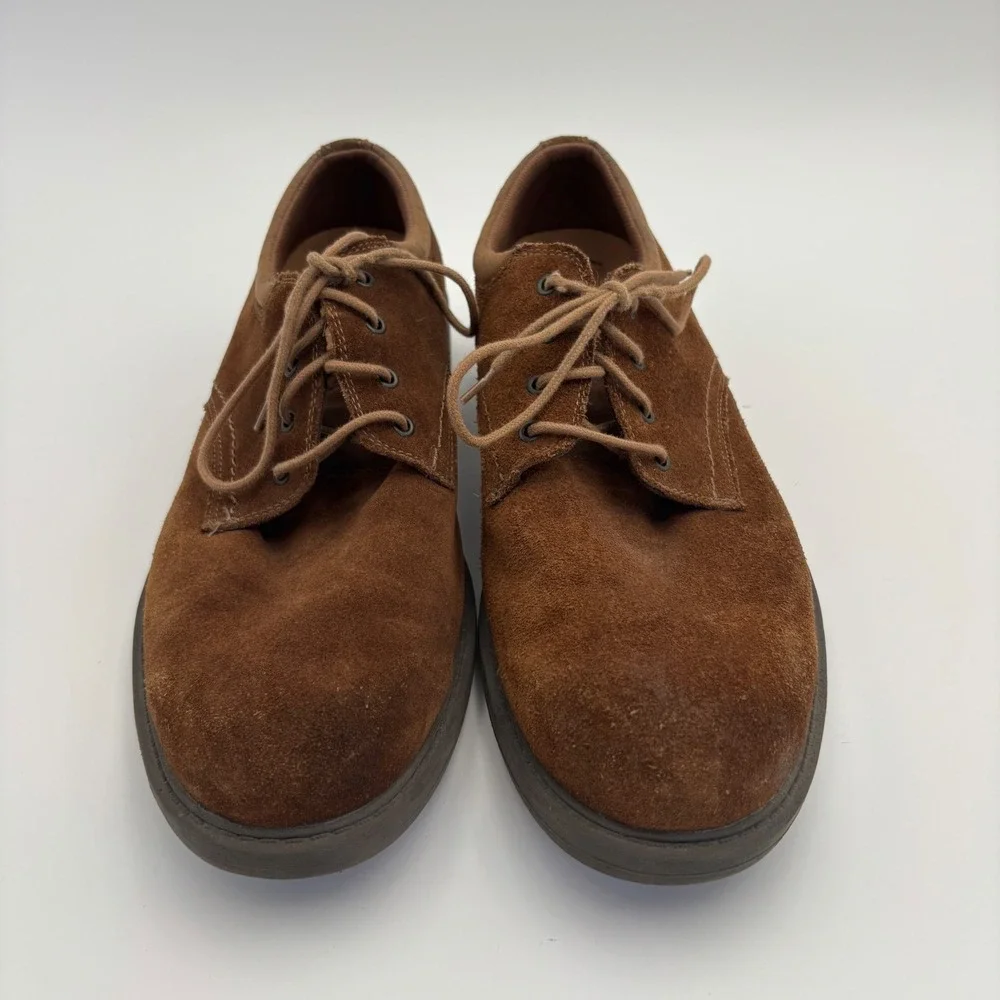 Skechers Oxford Shoes Mens 13 Brown‎ Excellent Y2K Chunky Suede 62338